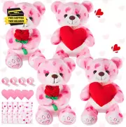 4 Pcs Valentines Day Stuffed Animals Love Plush Stuffed Animal Soft Plush Holdin