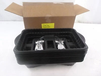 10 Pack Vidacasa GN Half Black Gastronorm 40" x 28" x17.5 W/ 2 T30 Heat Blaster