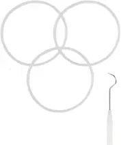 3 x Magic Bullet Replacement Seals - Free Dental Hook