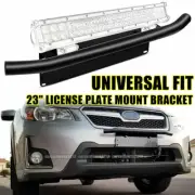 23inch License Number Plate Frame Holder Bull Bar Bumper Mount LED Light Black