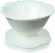 Ceramic Coffee Dripper，Exquisite Porcelain Ceramic Pour over Coffee Dripper, Res