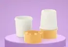 NEW Tupperware Egg Cups Egg Warmers set of 2 White and Sand