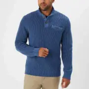 NWT Duluth Trading Co Men's Duluth Brigadier Button Mock Sweater sz Large