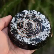 Orgone Energy Shungite Charging Plate Medium - Silver 50:50 METAL TO RESIN