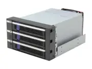 ICY DOCK MB153SP-B | 3 x 2.5"/3.5" SATA/SAS Hard Drive Backplane Cage in 2X Exte