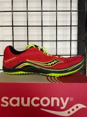 Size 8.5 - Saucony Kilkenny XC4 Red. Spike Track Running Shoes. Mens 20124-4.