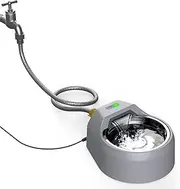 BENTOPAL Dog Water Bowl Dispenser Connect with Garden Faucet, Auto Filling Water Bowls for Dogs/Cats, No Filter Required (Pet Waterer)