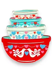 Lovebirds Nesting Bowls Brooch by Lipstick & Chrome