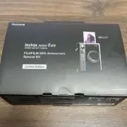 Instax mini Evo FUJIFILM Camera 90th Anniversary Bundle Dark SIlver Limited JP