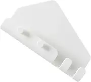 PEPLAYTAL 2Pcs Wall Charging Holder Multifunctional Sticky Phone Stand with Hooks Traceless Adhesive Charging Shelf for Bathroom Living White