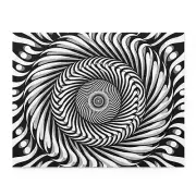 Puzzle (120, 252, 500-Piece) Optical Illusion Spiral Art Design