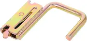Cabilock Enclosed Trailer Accessory Iron E Track Hook for Garage Systems Heavy Duty Utility Tool Hanger Spring Clip Design Iron Construction for Multipurpose Use