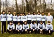 Team France Pose During The Stage Of French Team In Toulouse 1983 OLD PHOTO