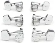 Graph Tech Ratio 3+3 Acoustic Guitar Tuners/Machines - CHROME, PRN-2411-C0