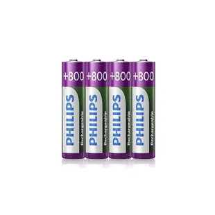 PHILIPS 飛利浦 4號鎳氫充電電池 低自放環保電池 適用玩具/火災偵測器/時鐘收音機/電視冷氣遙控器/鍵盤/手電筒