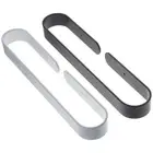 2 Pcs Black Towel Rack Aluminum Towel Rack Wall Mounted Kitchen