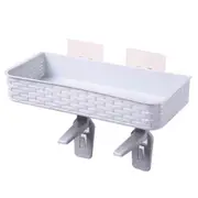 Bathroom Shower Hanging Shelf Supplies Toilet Storage Basket Rack Organizer(Blue)