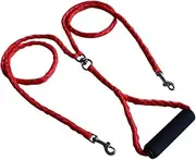 SEWOART Pink Dual Dog Leash Dogs Dual Dog Lead Dual Dog Leash