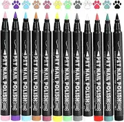 Pets for Pets, Puppy Nail Polish Set - Safe Nail Paint for Dogs and Cats | Quick Drying Enamel, 12 Bright Colors, and Resistant