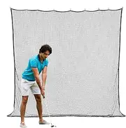 Golf Net | 3X3m Black Golf Practice Fence Netting | Soccer Training Equipment, Net Return Sports, Hockey Chipping Net, Driving Net for Backyard