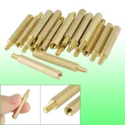 20 x Brass 3mm Male Female Thread Hex PCB Spacer Stand Offs 36mm Length