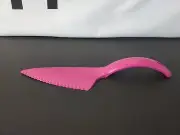 Tupperware Cake Pie Cutter Pink Server Knife Slicer Spatula Vintage Style New