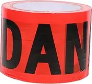Anneome 1 Roll Caution Danger Tape Non Adhesive Red Warning Barrier Tape for Crime Scene Halloween Safety Construction Sites High Visibility Hazard Signage
