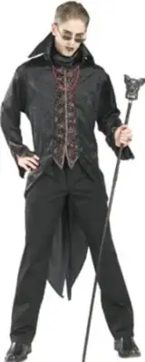 Vampire Prince of Webs Adult Men's Costume Standard Fits up to 44 Jacket Size