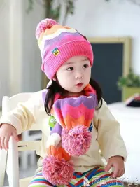 在飛比找樂天市場購物網優惠-兒童帽 韓版寶寶毛線帽子冬季男童女童冬帽1-2-4-6歲兒童