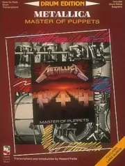 Metallica Master of Puppets For Drums Percussion Book NEW 002503502