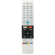 Toshiba CT-8516 CT8516 Replacement Remote Control For Toshiba Smart TV Netflix + Youtube Function (No Setup Required)