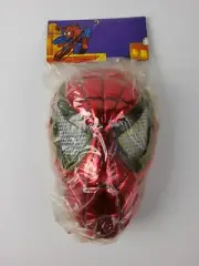 Vintage 90s Spider-Man Red Mask 8.5" Knockoff Bootleg China NOS
