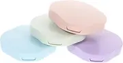 [KOCKSHION] 4Pcs Travel Contacts Lens Case Portable Cosmetic Lens Holder with Sturdy Storage for Daily Use for Pocket Backpack and Office for Protecting and Organizing Your Lenses