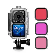 Waterproof Housing Cover Shell Case Filter Kit for DJI Action 2 Sports Camera