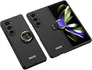 [YBROY] Case for Samsung Galaxy Z Fold5 5G, Elastic Shock Absorption, Lightweight, with Ring, Anti-Scratch, Bumper Hardcase Cover for Samsung Galaxy Z Fold5 5G.(Black)