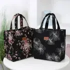 Portable Tote Bag Vintage Waterproof Insulated Bag Portable Ice Pack Women