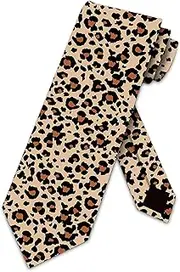Leopard Print Tie -Mens Neckties by Three Rooker