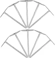 Happyyami 12Pcs Stainless Steel Cake Flower Nail DIY Baking Supplies for Cake Decoration Pastry Tools for Cupcakes Pies and Biscuits