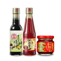 在飛比找ETMall東森購物網優惠-【金蘭食品】粽享3美味 (香菇素蠔油295ml+甜辣醬295