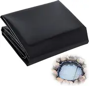 Fish Pond Liner 0.13MM/5Mil Black Impermeable Membrane Gardens Pools Underlay for Small Ponds Streams Fountains Waterfall Landscaping Water Feature Pond Liner(3x8m(9.8x26.2ft))