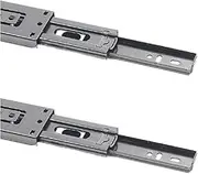Heavy Duty Drawer Runners, 250mm Full Extension Black Ball Bearing Drawer Slides, Kitchen Cabinet Drawer Slides Rails, 35kg Load Capacity, 10 Inch (1 Pair)