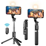 Portable Selfie Stick Tripod with Remote Extendable Tripod Stand 360 Rotation