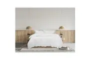Algodon Adele Ruffle Wash 250TC Cotton Quilt Cover Pillowcase Bedding Set White