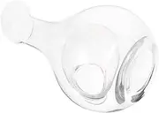SOESFOUFU Creative Wine Decanter with Unique Concave Design for Ice Cubes Functional Glass Pitcher for for Home and Professional Use