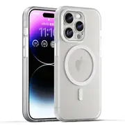 For iPhone 16 Pro Case, Compatible with MagSafe Frosted Cover, White