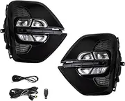 For KIA For Sportage KX5 2019 2020 LED Fog Lamps DRL Daytime Running Lights US Russia Asia Type Car Front Bumper Headlights 12V (Asia Model)