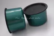 TWO NEW RARE TUPPERWARE Pearlescent JADE GREEN CONTAINERS W/ LIDS SET!!
