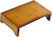 Leefasy Wooden Low Stool Decorative Small Low Ottoman for Tatami Bedroom Couch