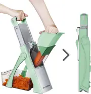 Upgraded Mandoline Slicer & Safe Vegetable Chopper - Compact & User-Friendly