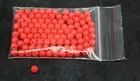 Fishing Beads X100, 6mm, Red, Round, Plastic, Non Glow, DIY trace,